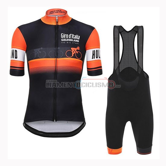 Abbigliamento Ciclismo Giro d'Italia Manica Corta 2019 Arancione